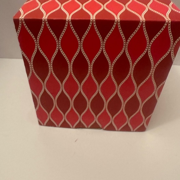 Mystery Red Decorative Box with White Pattern With Accessories Items. NWT - Picture 2 of 4